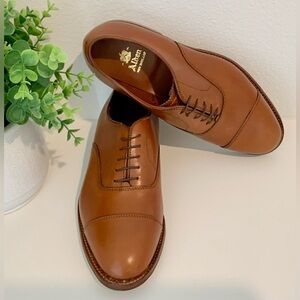 Alden Shoes Mens Straight Tip Bal 9062 Tan Calfskin ~New~